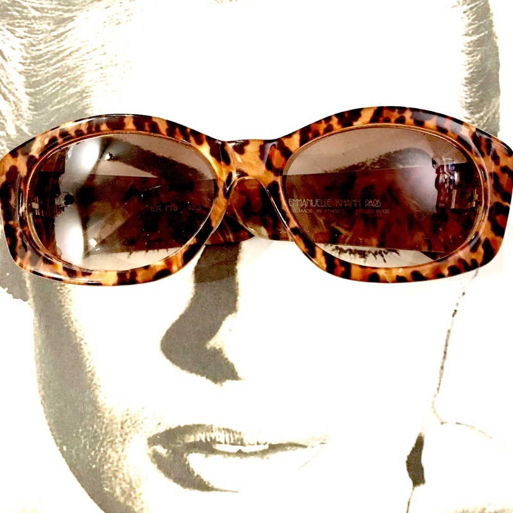 Emanuelle Khahn Tortoise Statement Sunglasses - image 1